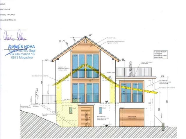 bewilligtes Bauprojekt für 4 Zimmer Haus an ruhiger, sonniger Lage / licensed project of a 4 1/2 room house / licensed project of a 4 1/2 room house