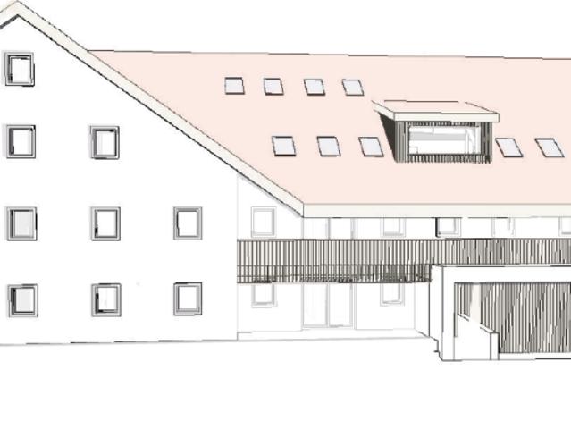 Bewilligtes Projekt mit 12 Wohnungen und 22 Tiefgaragenplätze