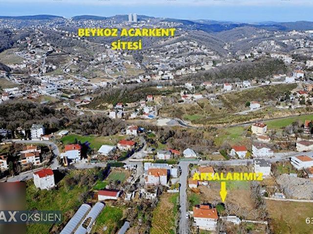 Beykoz, arsa vasıflı 4 villalık imarlı satılık 1905 m2 arsa