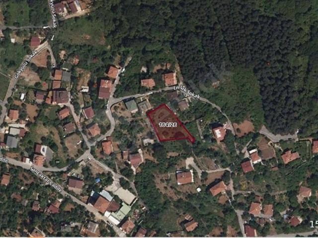 BEYKOZ ELMALI'DA VİLLA İMARLI 1.326 M2 MÜSTAKİL TAPULU ARSA