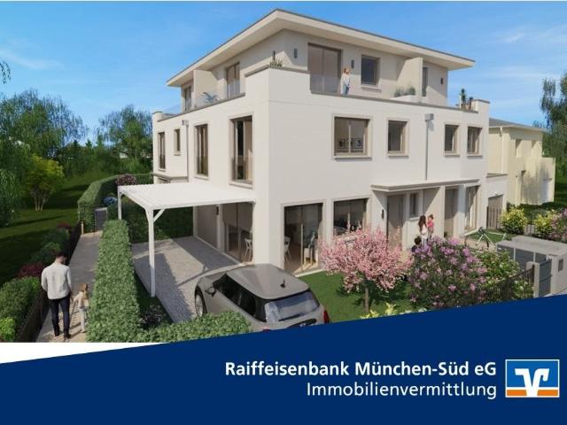 Bezug 2025 Rohbau steht Modernes Neubau Stadthaus