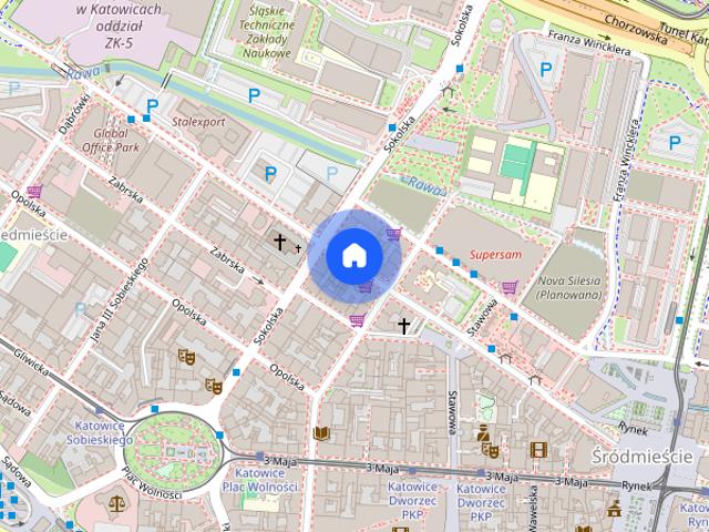 BEZ PROWIZJI Wyposażona, nowoczesna kawalerka w samym centrum Katowic