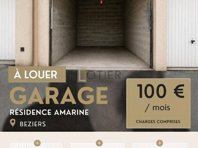 BEZIERS RÉSIDENCE AMARINE GARAGE / BOX À LOUER