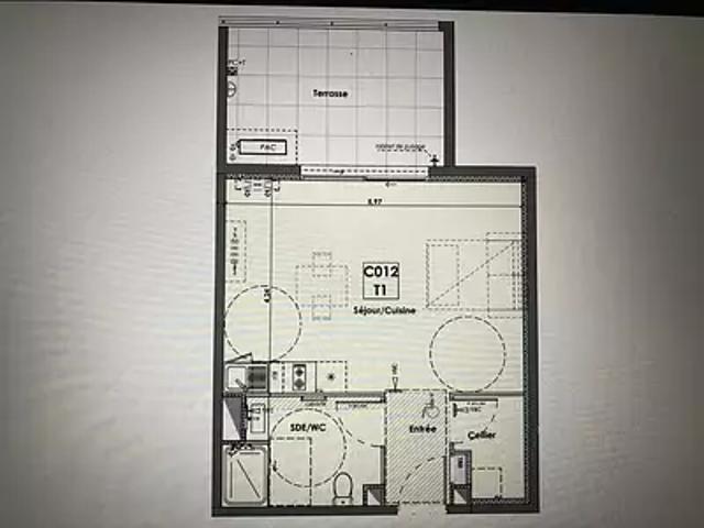 Béziers 34500 Achat / Vente appartement 2 pièces t2 piscine terrasse