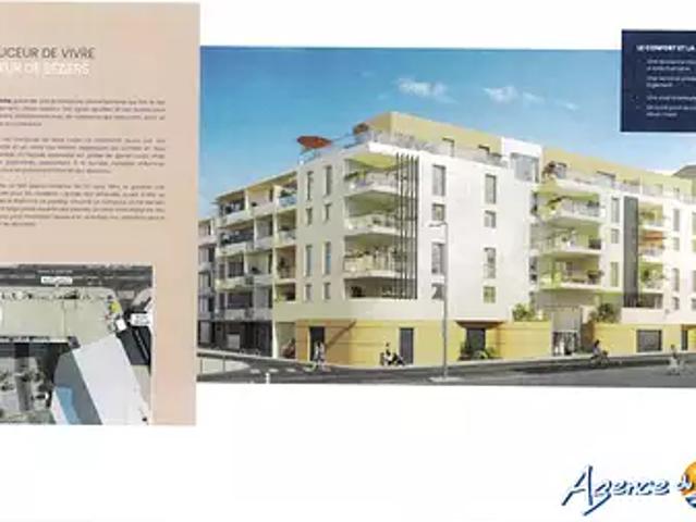 Béziers 34500 Achat / Vente appartement 3 pièces t3 terrasse parking
