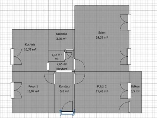 Bezpośrednio, Chodów, 76 m² Mieszkanie