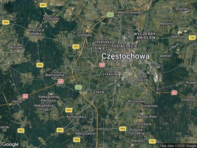Bezpośrednio, Częstochowa, Kawodrza Górna, ul. Konwaliowa, 820 m² Działka