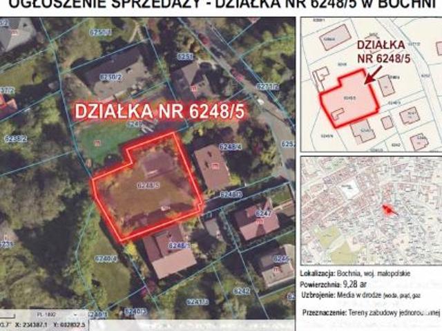 Bezpośrednio, Bochnia, Krzęczków, ul. Nad Babicą, 928 m² Działka