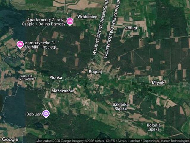 Bezpośrednio, Bogdaj, 13700 m² Działka