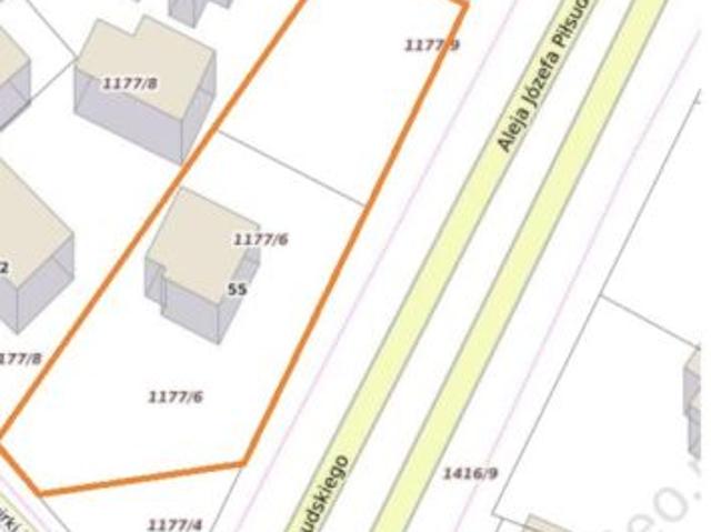 Bezpośrednio, Bielsk Podlaski, al. Józefa Piłsudskiego, 1374 m² Działka