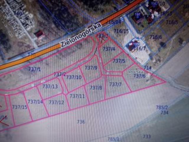 Bezpośrednio, Brzeźnica, ul. Zielonogórska, 1000 m² Działka
