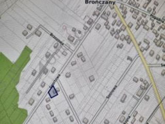 Bezpośrednio, Brończany, 858 m² Działka