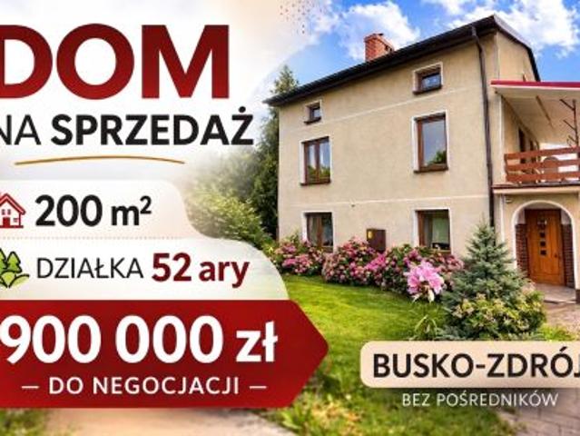 Bezpośrednio, Busko Zdrój, Choinki, ul. Łagiewnicka, 200 m² Dom