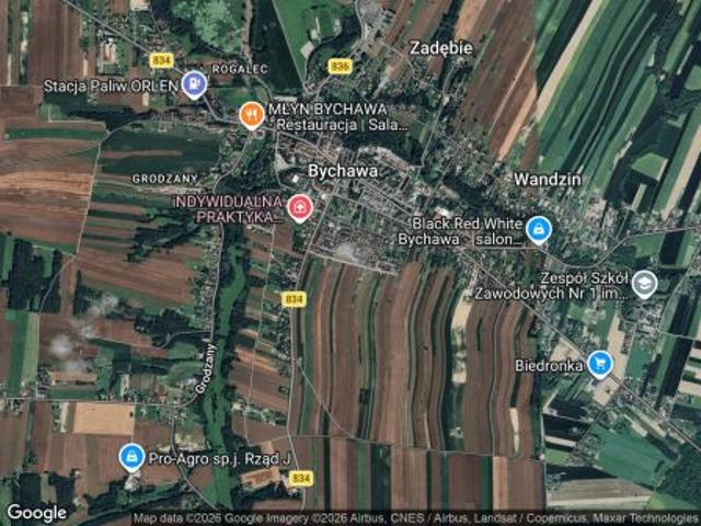 Bezpośrednio, Bychawa, ul. Powstańców Warszawy, 2400 m² Działka