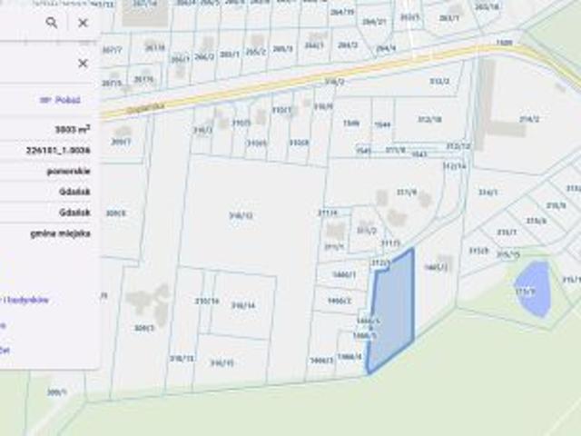 Bezpośrednio, Gdańsk, Kiełpino Górne, ul. Goplańska, 3003 m² Działka