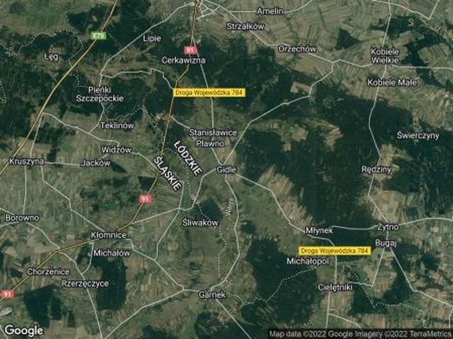 Bezpośrednio, Gidle, 6200 m² Działka