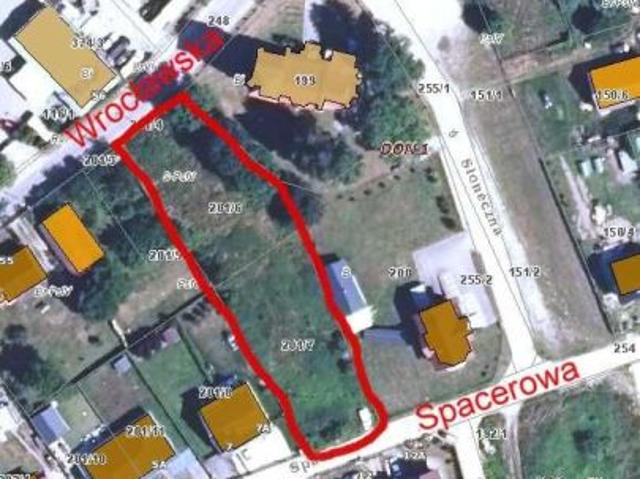 Bezpośrednio, Domaszczyn, ul. Spacerowa, 2040 m² Działka