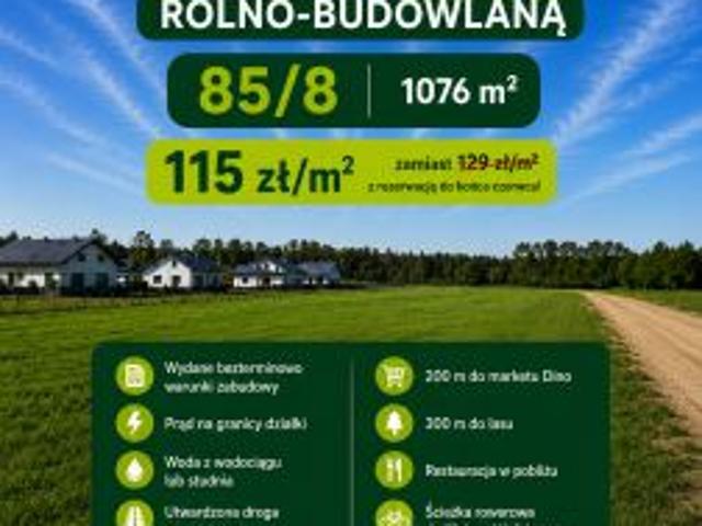 Bezpośrednio, Kłębowiec, 1076 m² Działka