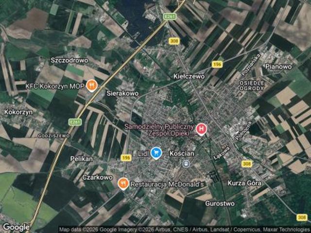 Bezpośrednio, Kościan, Centrum, ul. Zygmunta Sierakowskiego, 750 m² Działka