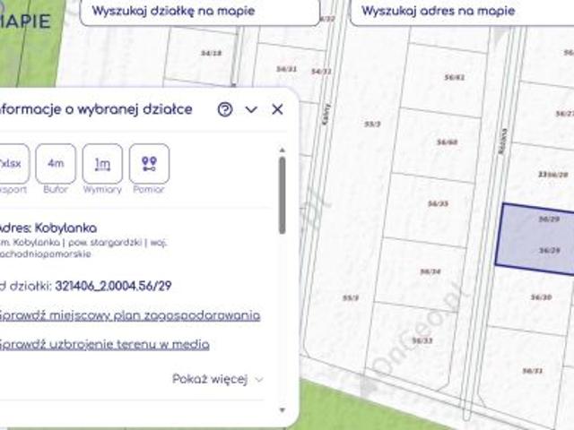 Bezpośrednio, Kobylanka, ul. Różana, 1200 m² Działka
