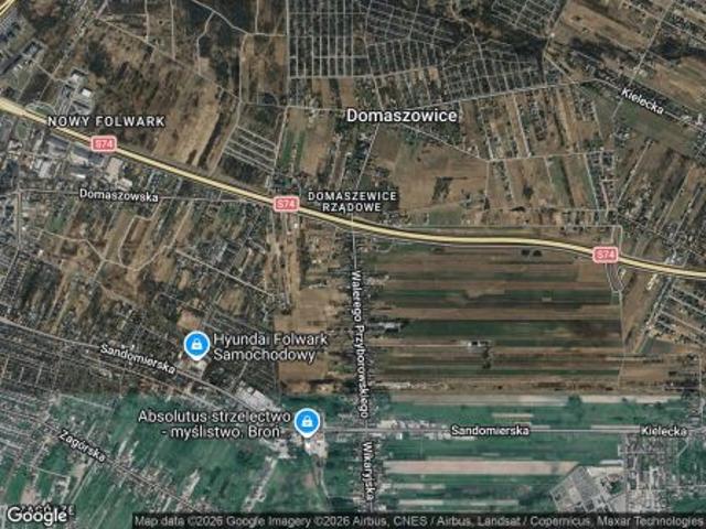 Bezpośrednio, Kielce, Domaszewice Wikaryjskie, ul. Walerego Przyborowskiego, 1700 m² Działka