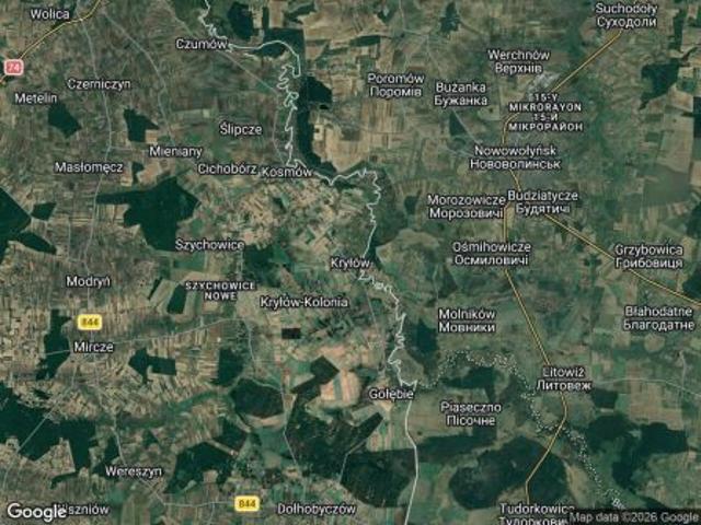 Bezpośrednio, Kryłów, 8800 m² Działka