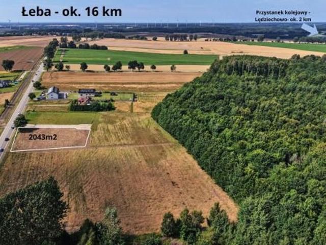 Bezpośrednio, Krępa Kaszubska, 2043 m² Działka