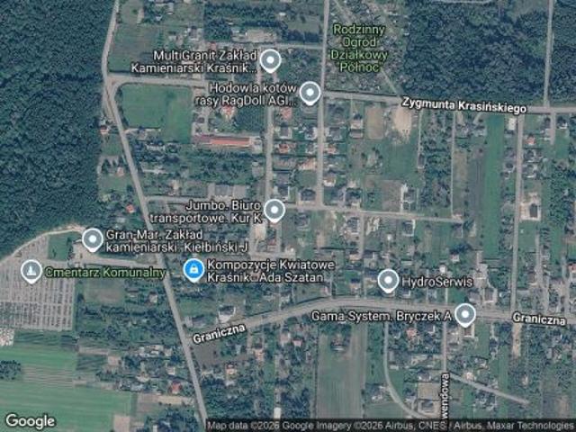 Bezpośrednio, Kraśnik, Kraśnik Fabryczny, ul. Zachodnia, 1305 m² Działka