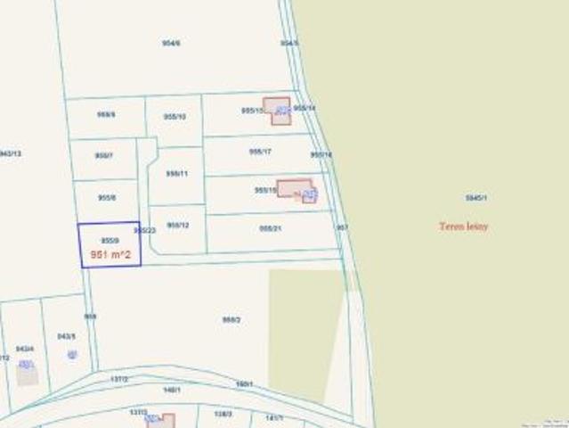 Bezpośrednio, Joanka, 951 m² Działka