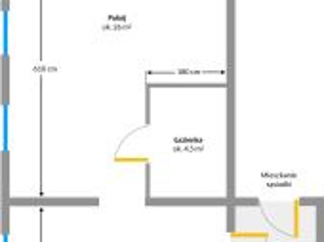 Bezpośrednio, Jugów, ul. Główna, 44 m² Mieszkanie