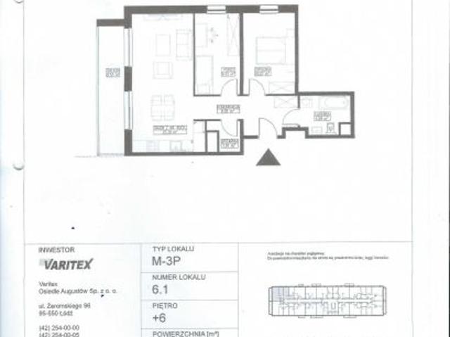 Bezpośrednio, Łódź, Augustów, ul. Augustów, 58 m² Mieszkanie