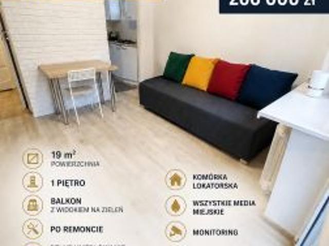 Bezpośrednio, Łódź, Polesie, ul. Bratysławska, 19 m² Mieszkanie