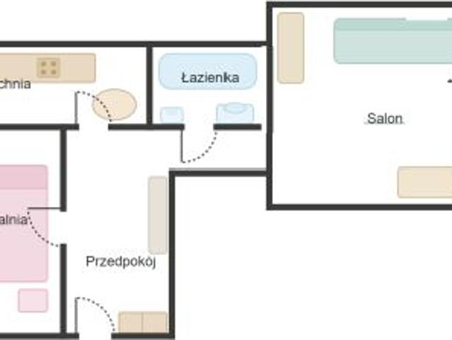 Bezpośrednio, Leżajsk, ul. Mikołaja Kopernika, 44 m² Mieszkanie
