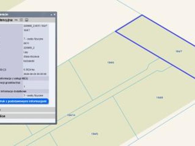 Bezpośrednio, Lipy, 3024 m² Działka