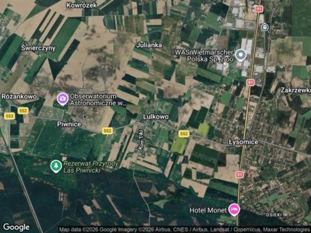 Bezpośrednio, Lulkowo, 3000 m² Działka
