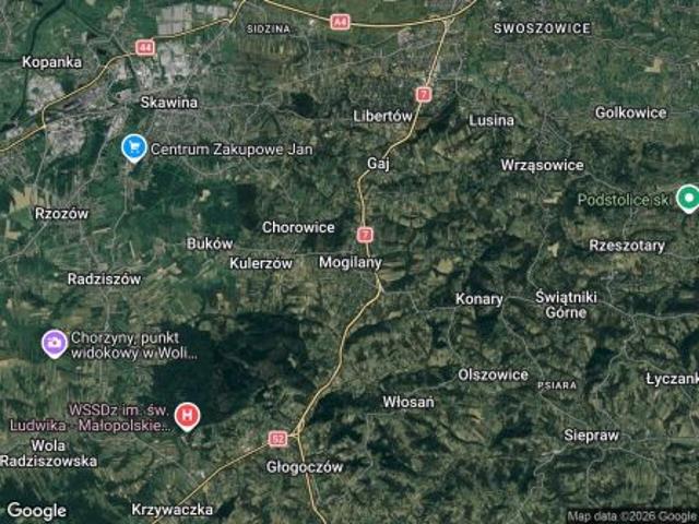 Bezpośrednio, Mogilany, 9900 m² Działka