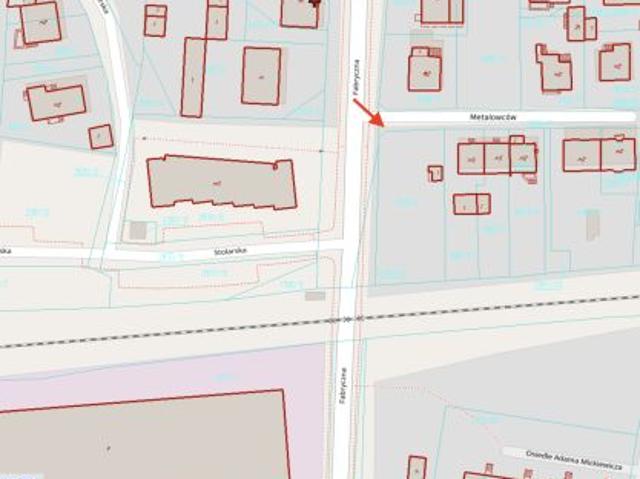 Bezpośrednio, Mikołów, Centrum, ul. Fabryczna, 1000 m² Działka