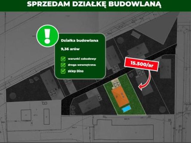 Bezpośrednio, Nisko, ul. Szklarniowa, 936 m² Działka