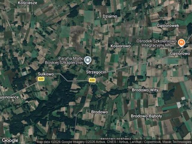 Bezpośrednio, Strzegocin, 2400 m² Działka