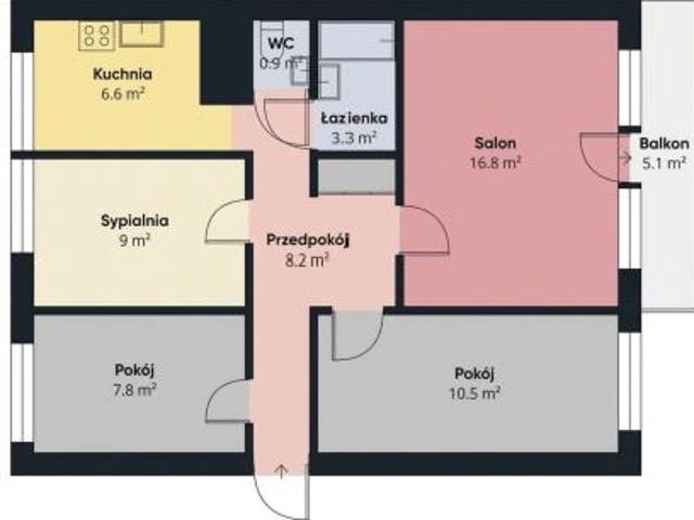 Bezpośrednio, Szczecin, Prawobrzeże, Jasna, 63 m² Mieszkanie