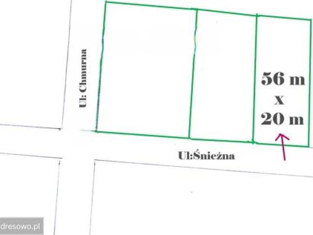 Bezpośrednio, Poznań, Morasko, ul. Śnieżna, 1123 m² Działka