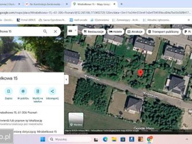 Bezpośrednio, Poznań, Szczepankowo, ul. Mirabelkowa, 1070 m² Działka