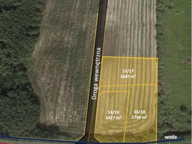 Bezpośrednio, Podkampinos, Krubice, 1746 m² Działka