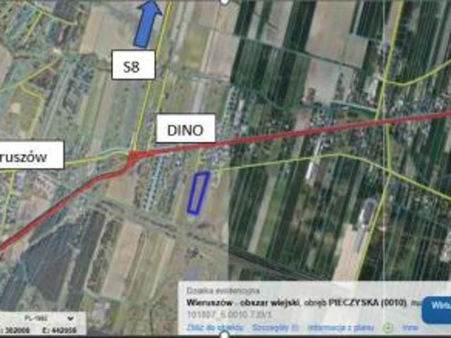 Bezpośrednio, Pieczyska, 9000 m² Działka