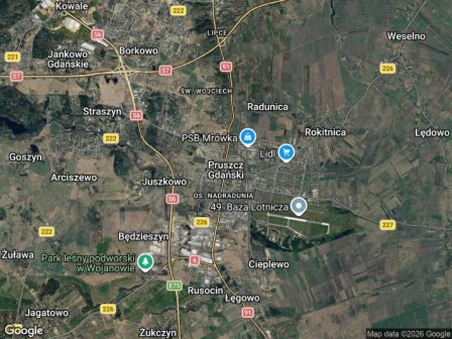 Bezpośrednio, Pruszcz Gdański, Władysława Sikorskiego 36, 54 m² Mieszkanie