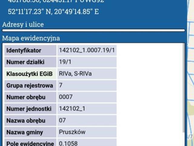 Bezpośrednio, Pruszków, Bąki, ul. Zdziarska, 1058 m² Działka