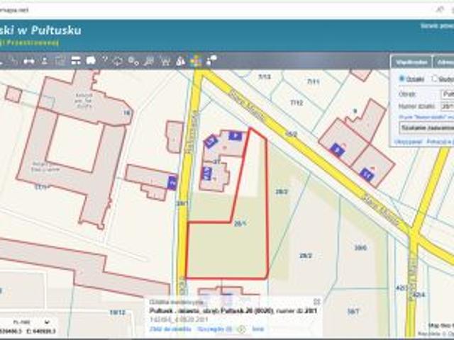 Bezpośrednio, Pułtusk, ul. Stare Miasto, 1104 m² Działka