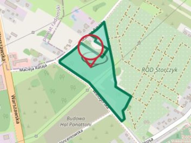 Bezpośrednio, Radom, Wincentów, ul. Macieja Rataja, 11214 m² Działka