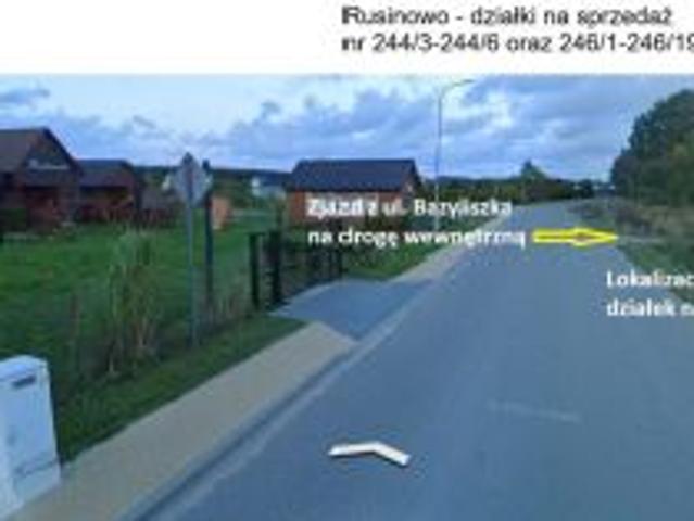 Bezpośrednio, Rusinowo, ul. Bazyliszka, 810 m² Działka