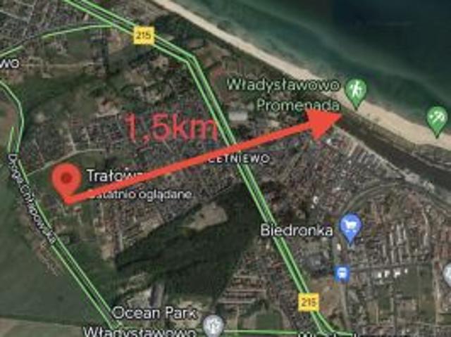 Bezpośrednio, Władysławowo, ul. Trałowa, 1090 m² Działka